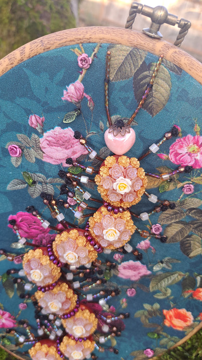 Hancrafted Floral Centipede Wall Hanger