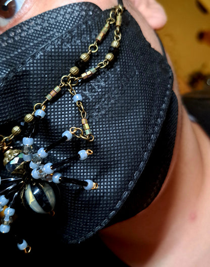 Handcrafted Spider Mask Chain