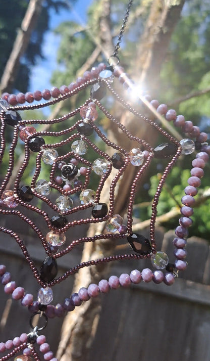 Handcrafted "Molly's Webs" Spider Suncatcher