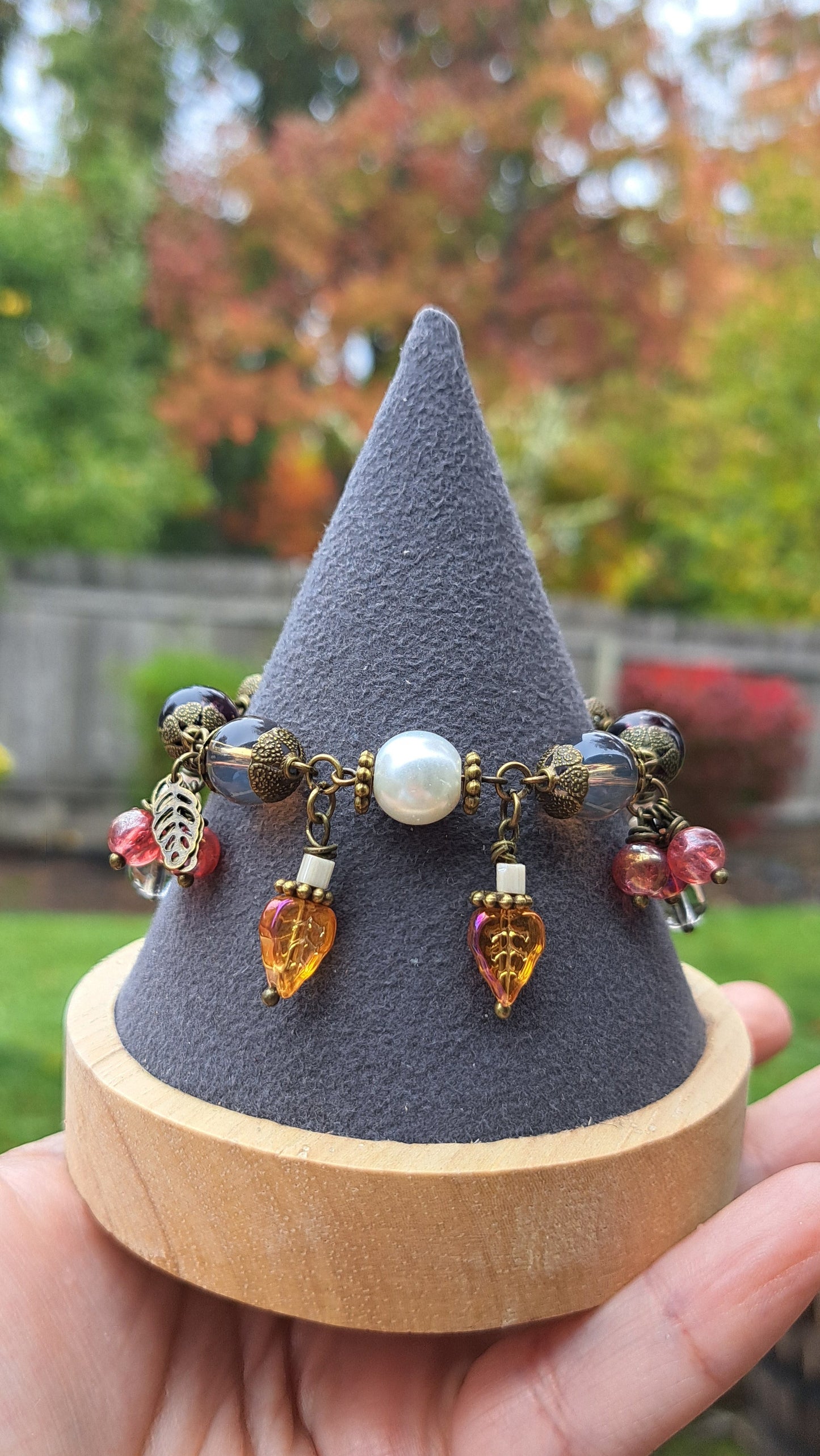Handcrafted "Autumn" Beaded Jewlery Set