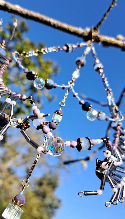 Handcrafted "Dusty Blue" Centipede Suncatcher