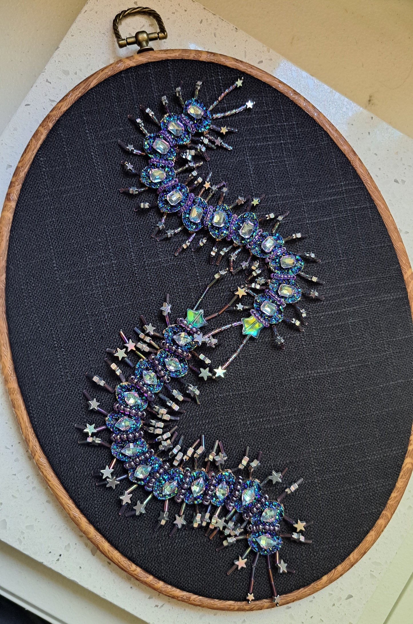 Handcrafted "Lovers Constellation" Centipede Wall Hanger