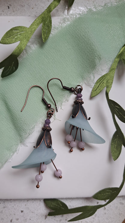 Handcrafted "Calla Lily Lantern" Earrings