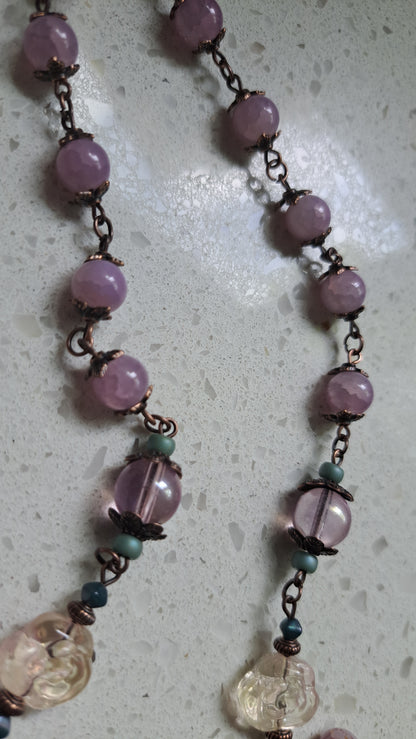 Handcrafted "Whimsical Morning Garden" Necklace
