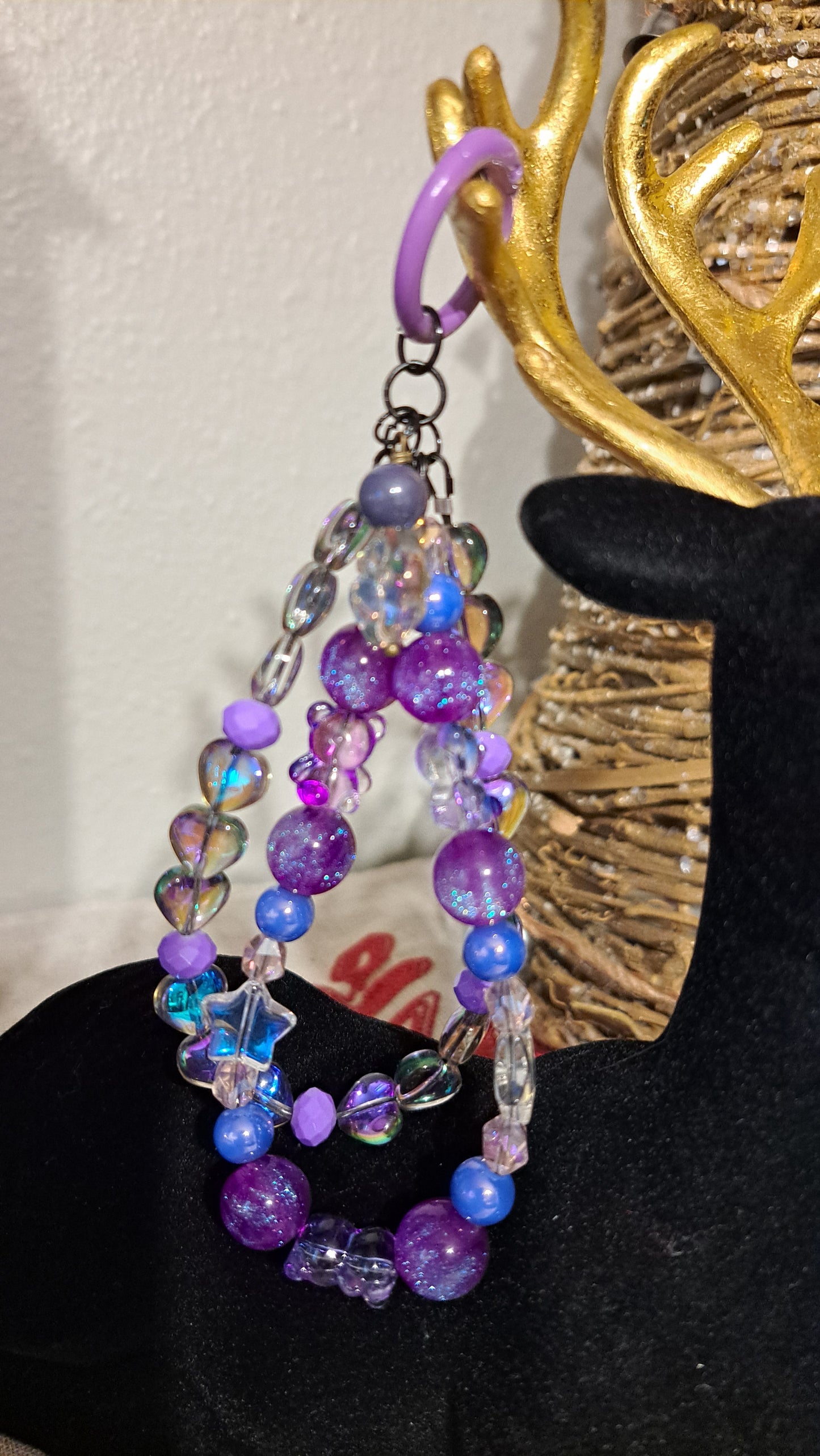 Handcrafted "Space Bear" Charm Dangle
