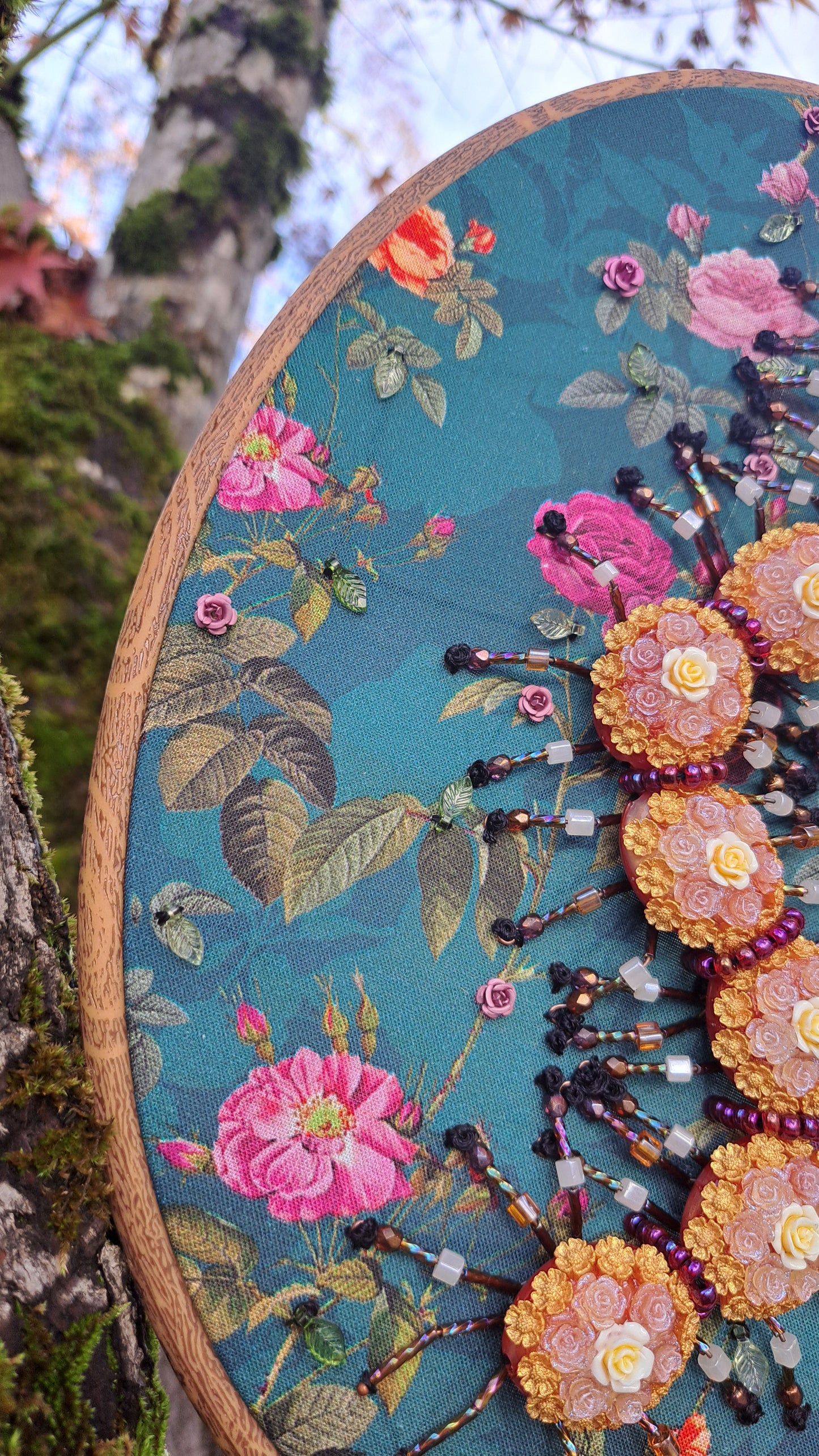 Hancrafted Floral Centipede Wall Hanger