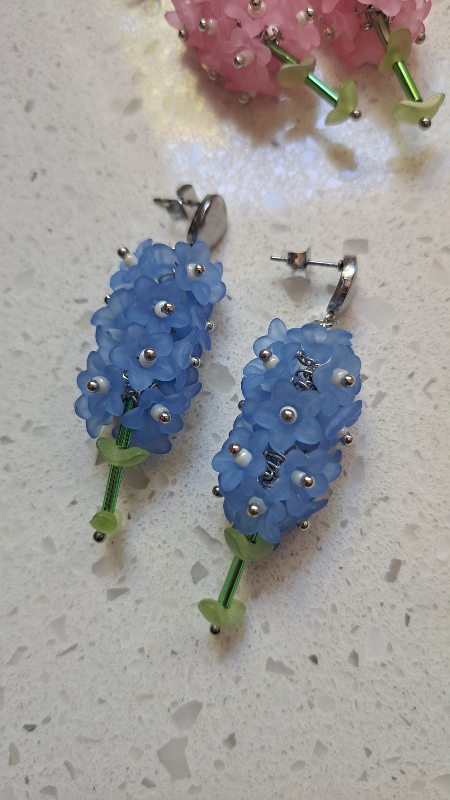 Handcrafted Larkspur Earrings