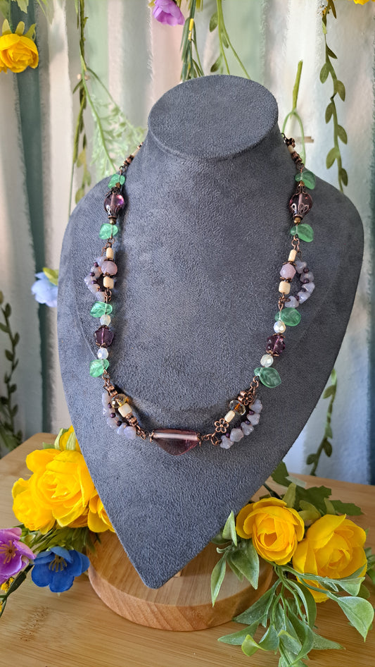 Handcrafted "Sugar Plum Fairy" Necklace