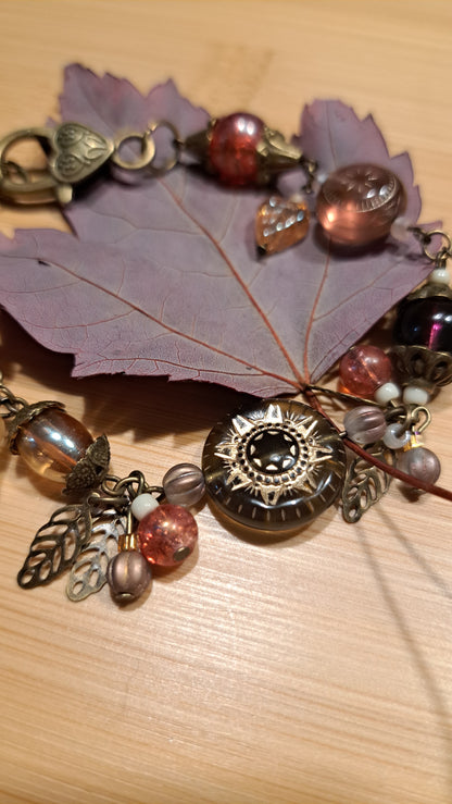 Handcrafted Glass/Acrylic Bead Bracelet