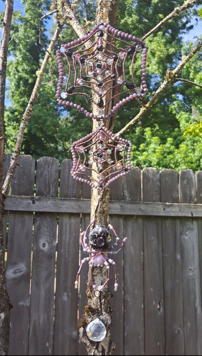 Handcrafted "Molly's Webs" Spider Suncatcher
