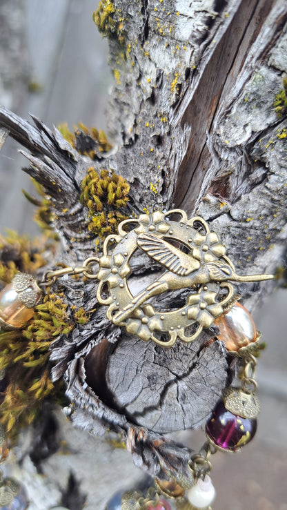 Handcrafted Autumn Bead Bracelet