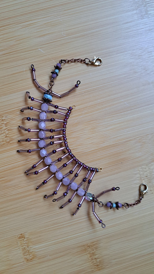 Handcrafted "Lavendar Maskipede" Mask Chain
