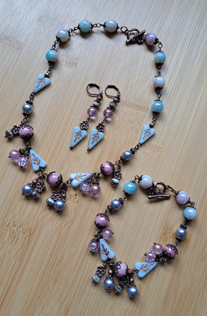 Handcrafted "Spring Morning" Jewelery Set