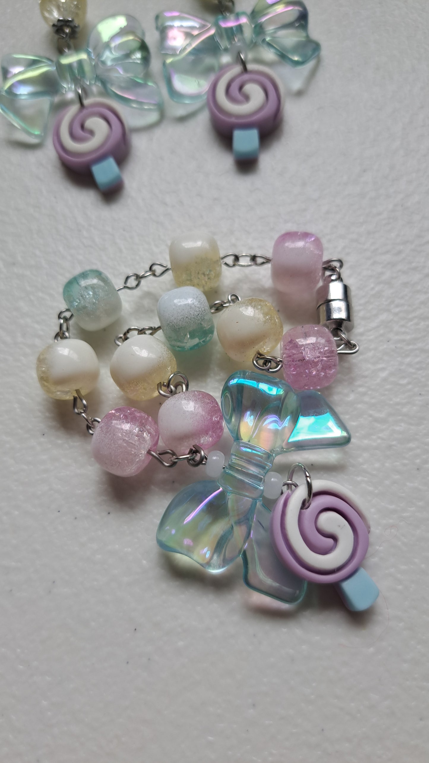 Handcrafted Yummy Pastel Earring/Braclet Set