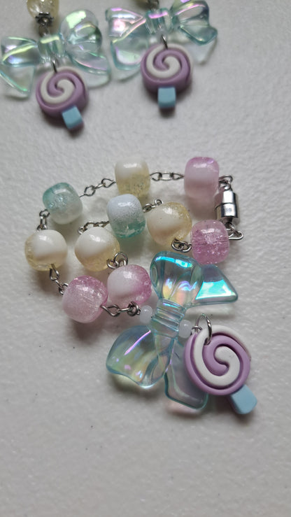 Handcrafted Yummy Pastel Earring/Braclet Set