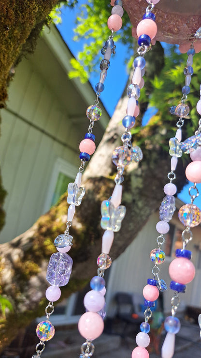 "Blushing Blues" Bead Suncatcher