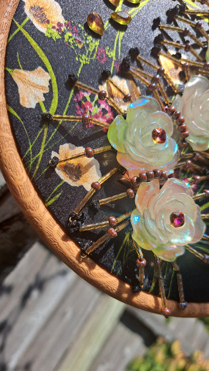 Handcrafted Bead "Flora Centipede" Wall Hanger