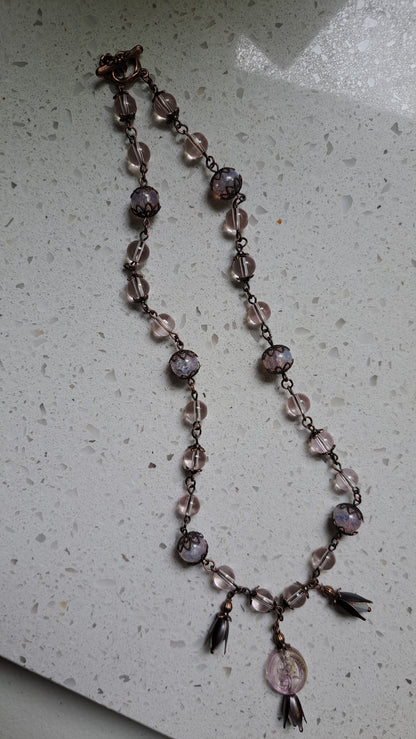 Hancrafted "Pale Pink" Necklace
