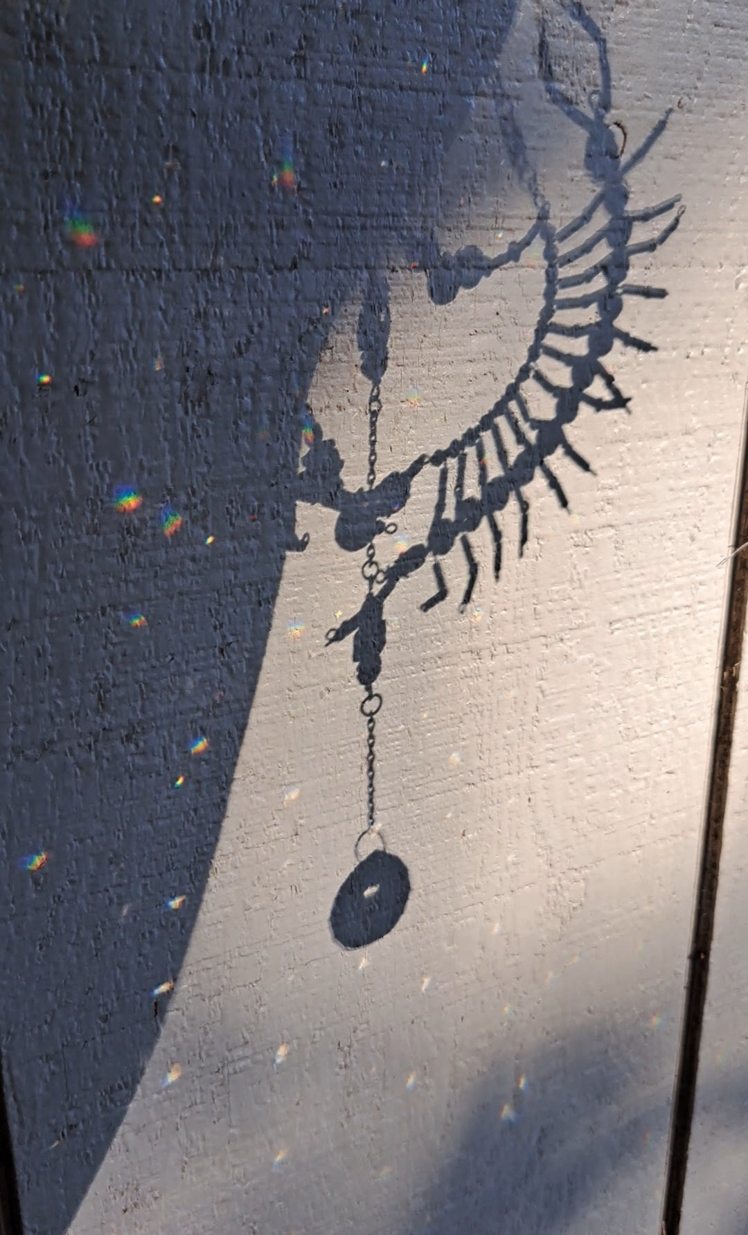 Handcrafted "Dusty Blue" Centipede Suncatcher