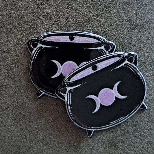 Acrylic "Cauldron" Earrings