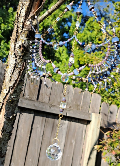 Handcrafted "Dusty Blue" Centipede Suncatcher