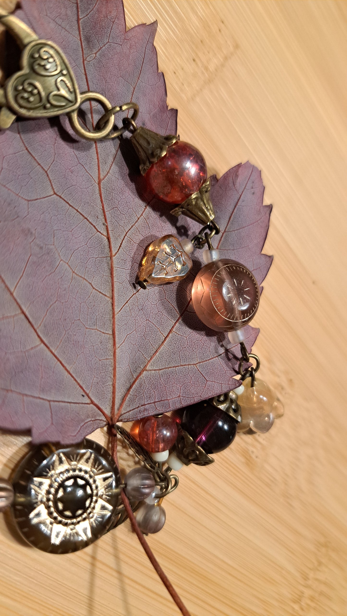 Handcrafted Glass/Acrylic Bead Bracelet