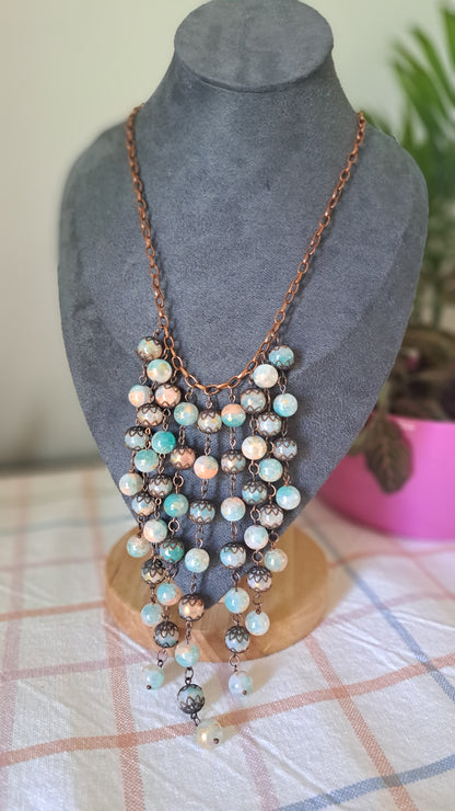 Handcrafted "Copper Sunrise" Necklace