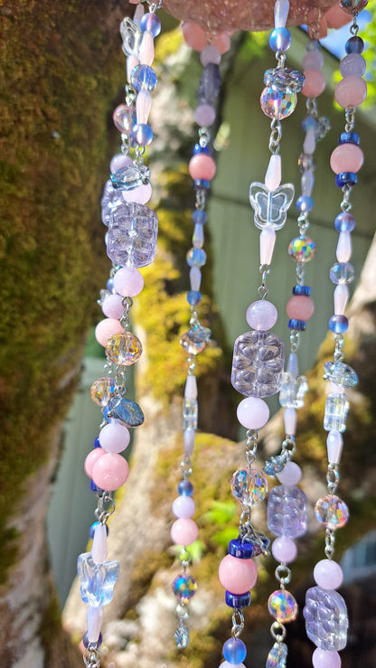 "Blushing Blues" Bead Suncatcher