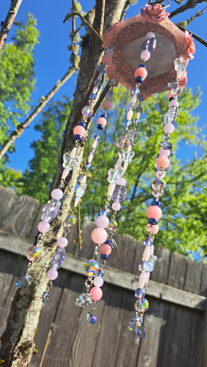"Blushing Blues" Bead Suncatcher