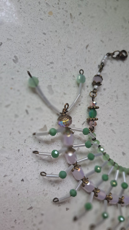 Handcrafted "Sweet Pea Maskipede" Mask Chain