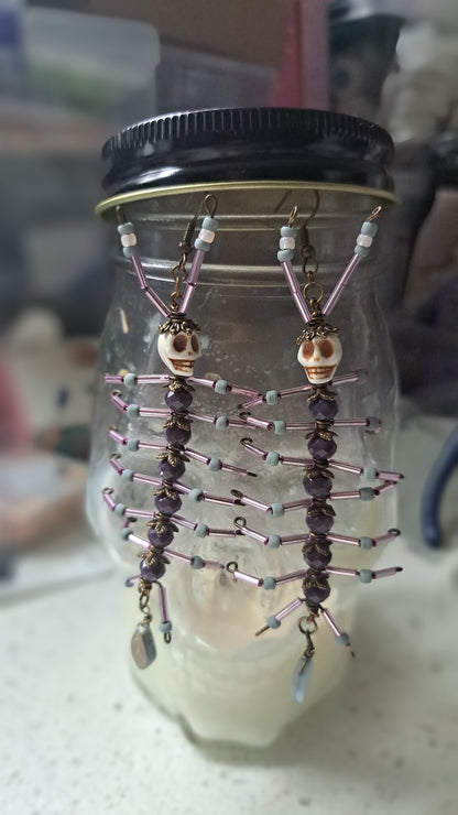 Handcrafted Deathipede Earrings