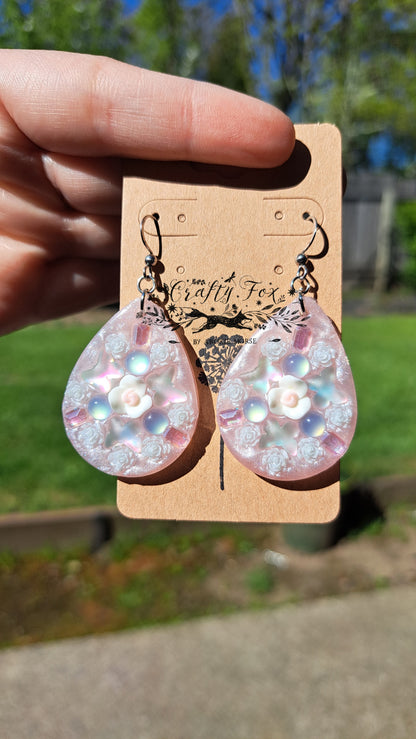 "Blushing Butterfly" Dangle Earring
