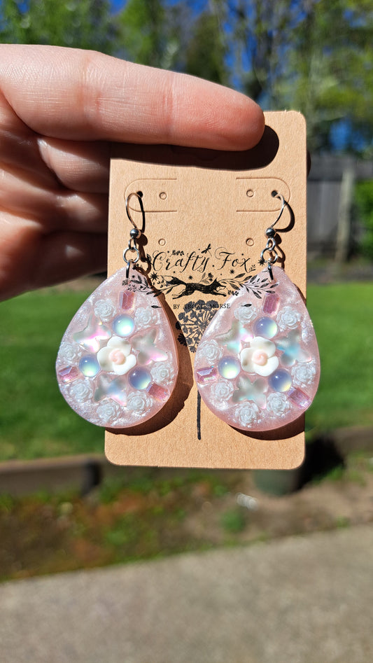 "Blushing Butterfly" Dangle Earring