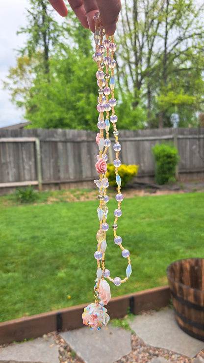 "Blushing Rose" Wrap Necklace