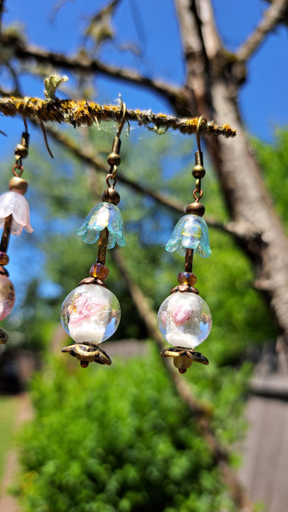 Handcrafted Antique Lamps Dangle Earrings
