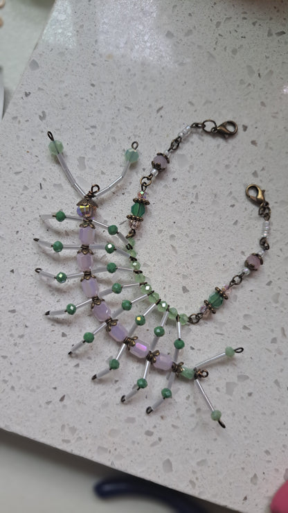 Handcrafted "Sweet Pea Maskipede" Mask Chain