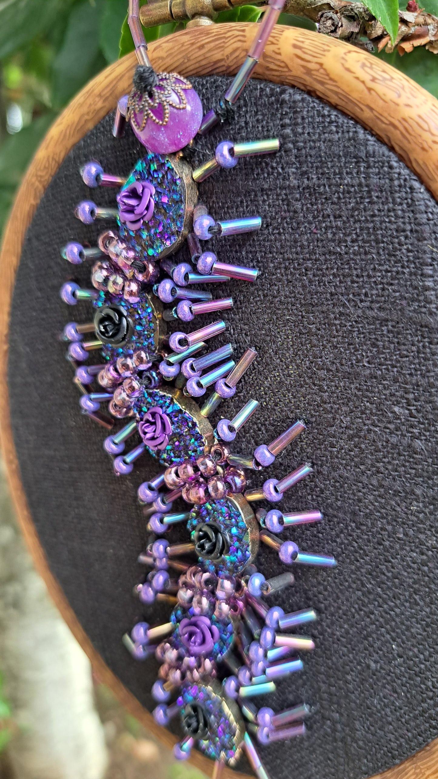 Hancrafted Galactic Floral Centipede