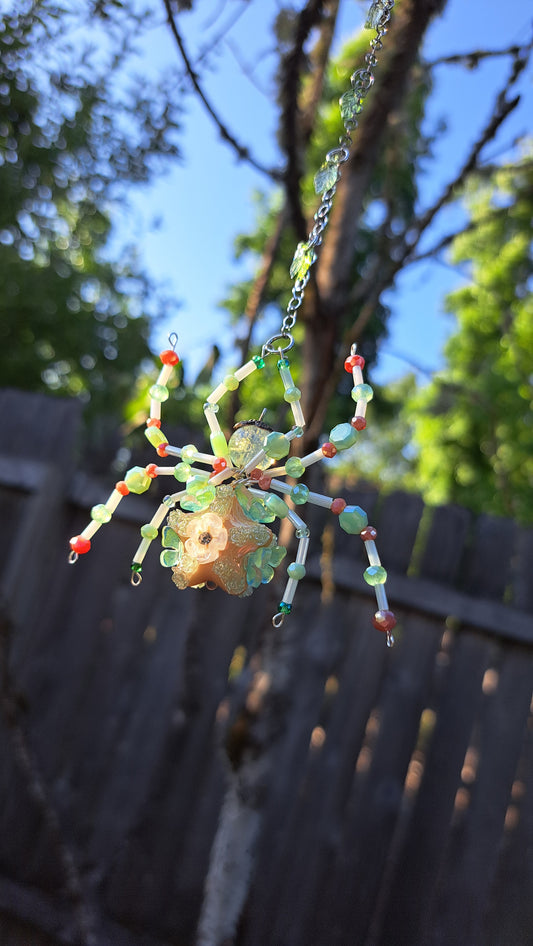 Hancrafted Garden Spider Suncatcher